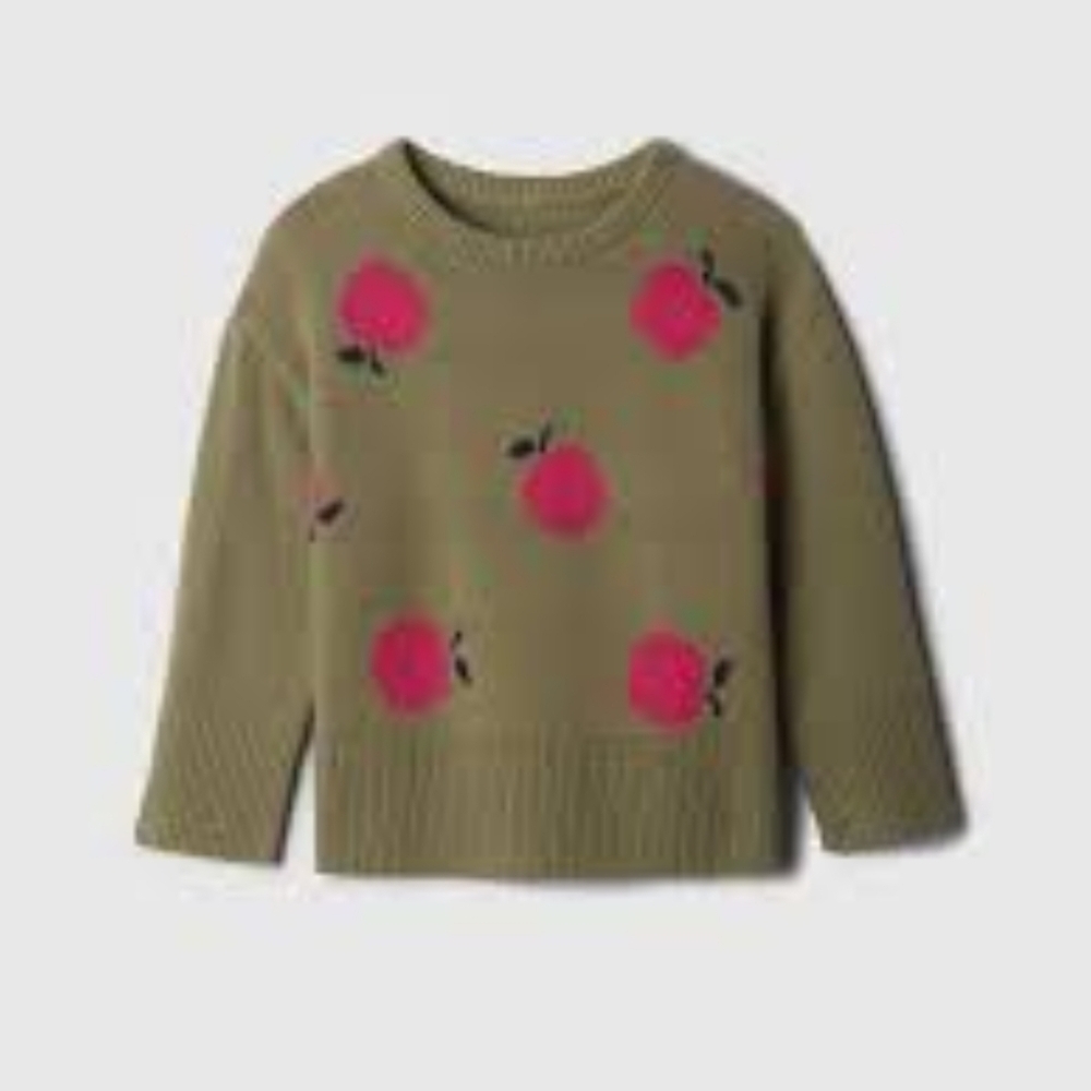 GAP Baby Olive Green Fall Sweater - Size 18-24 Months NWT